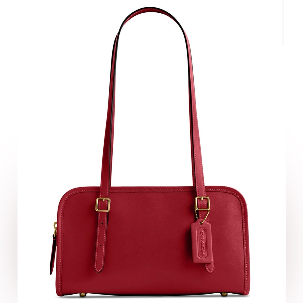 Coach Swing Zip in Red ❤️ Ruby with gold hardware like new!